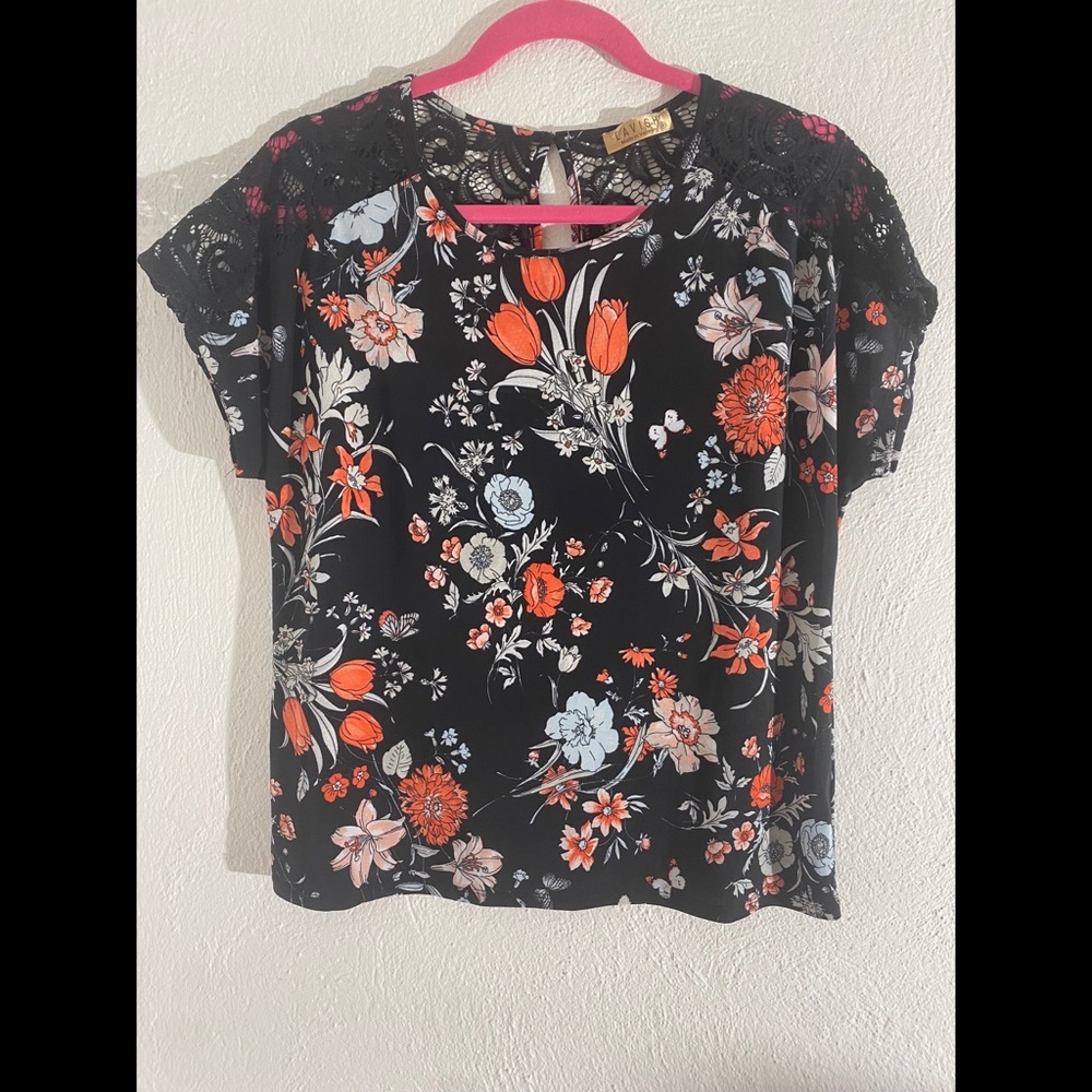 Lavish Top With Lace Detail